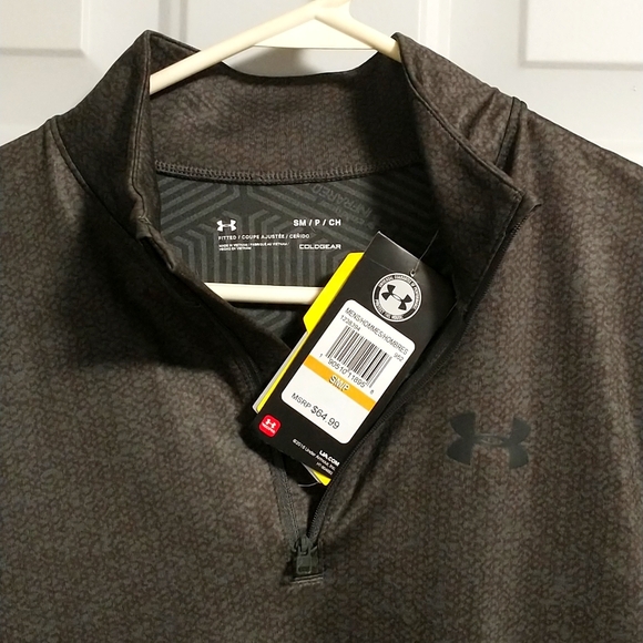 UA Fitted Coldgear 1/2 Zip Long Sleeve - Picture 5 of 10